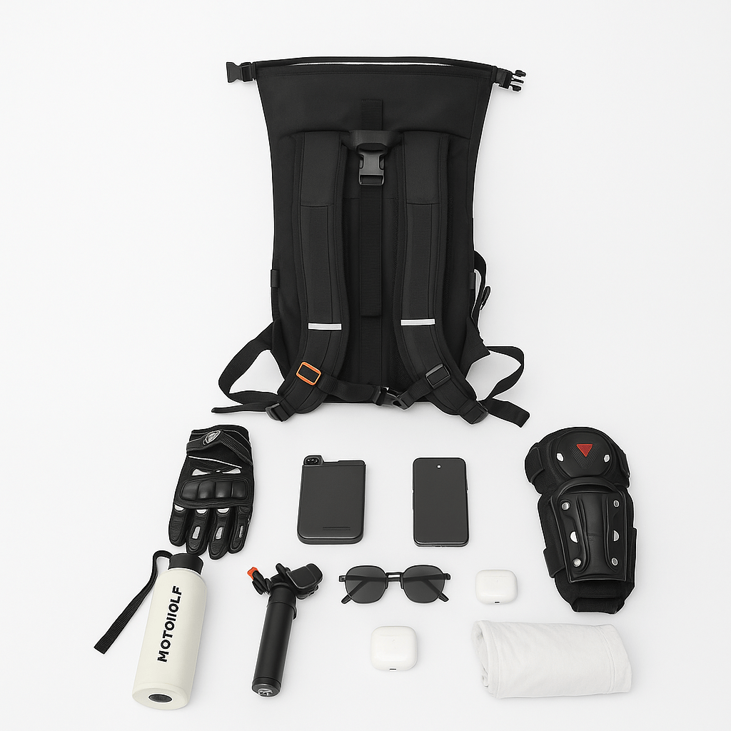 Waterproof Motorcycle Backpack with Reflective Strip | TheRiderBag™
