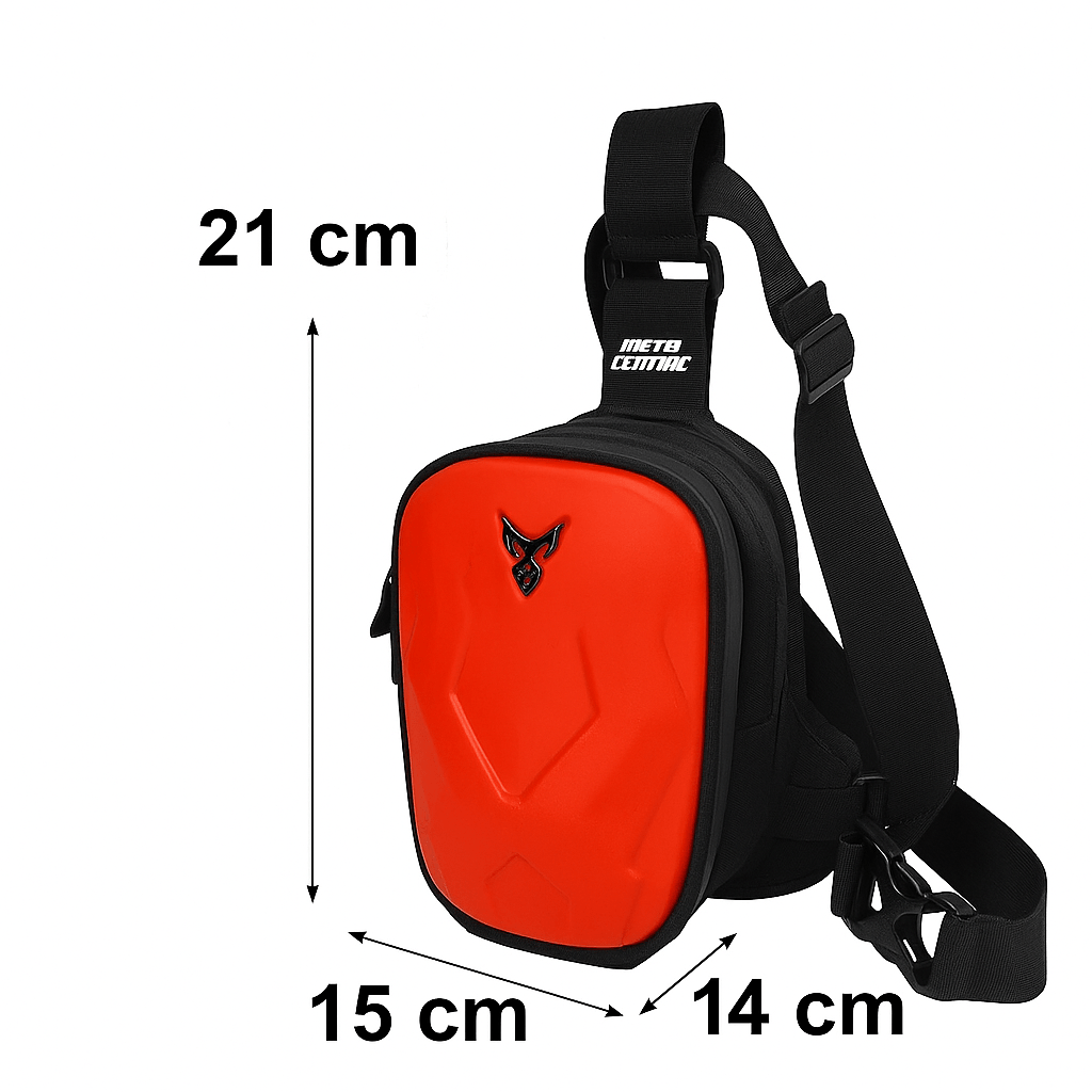 Motorcycle Leg Bag Carbon Hard Shell | TheRiderBag™