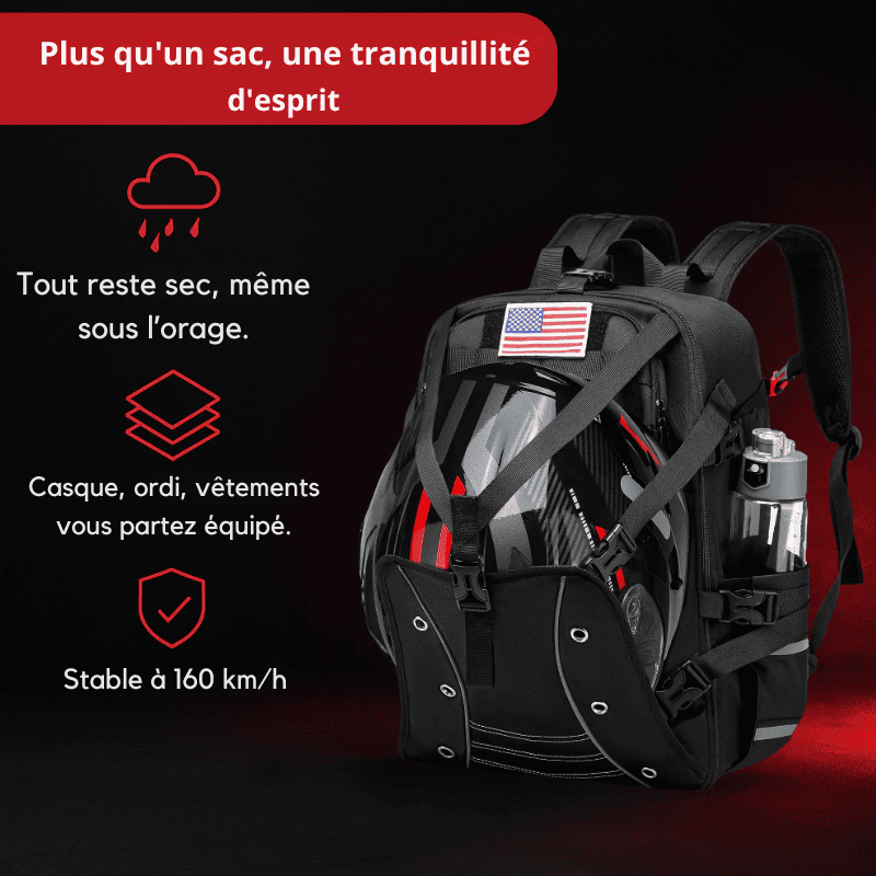 Motorcycle Backpack for Helmet – 30L | TheRiderBag™