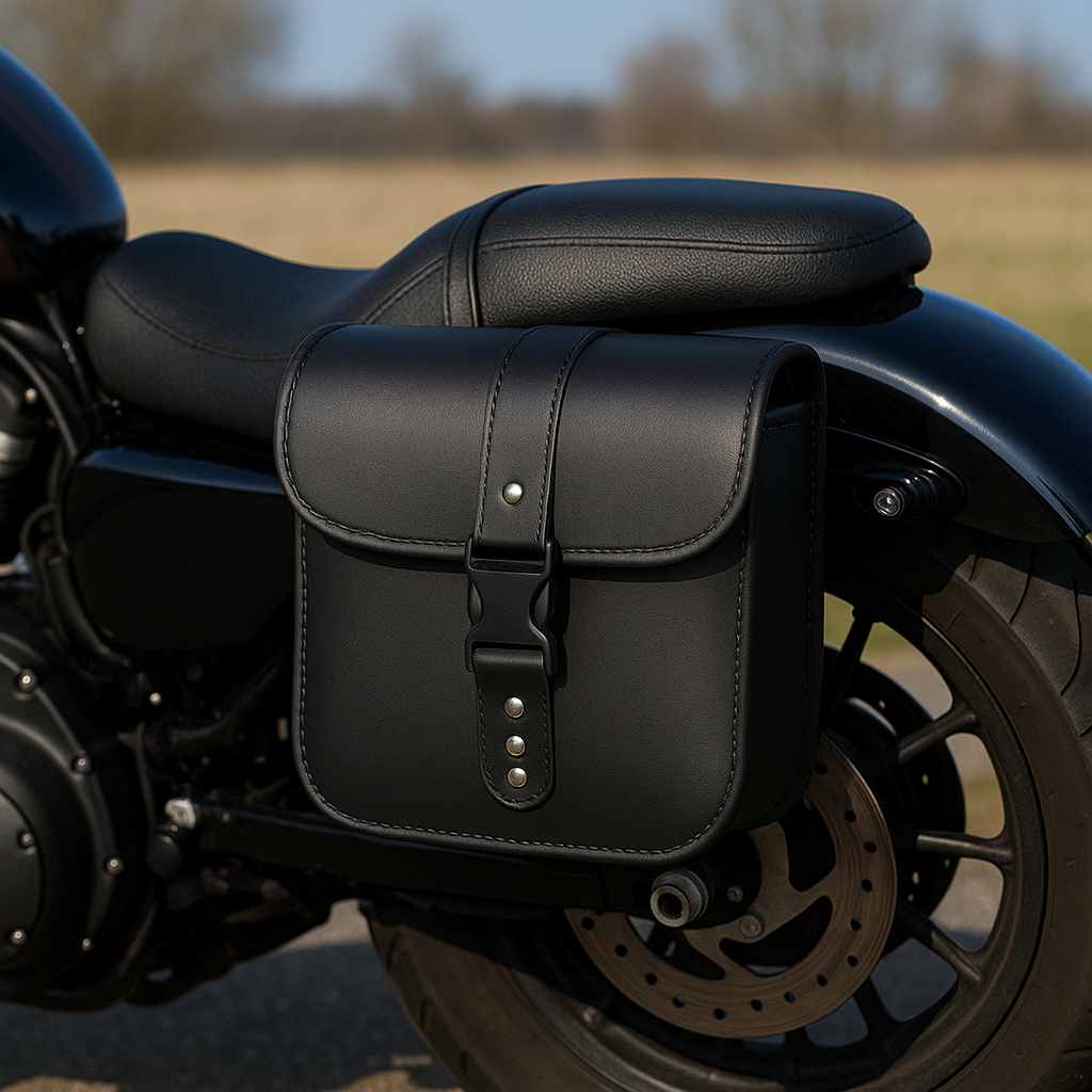 Universal Leather Motorcycle Saddle Bags | TheRiderBag™