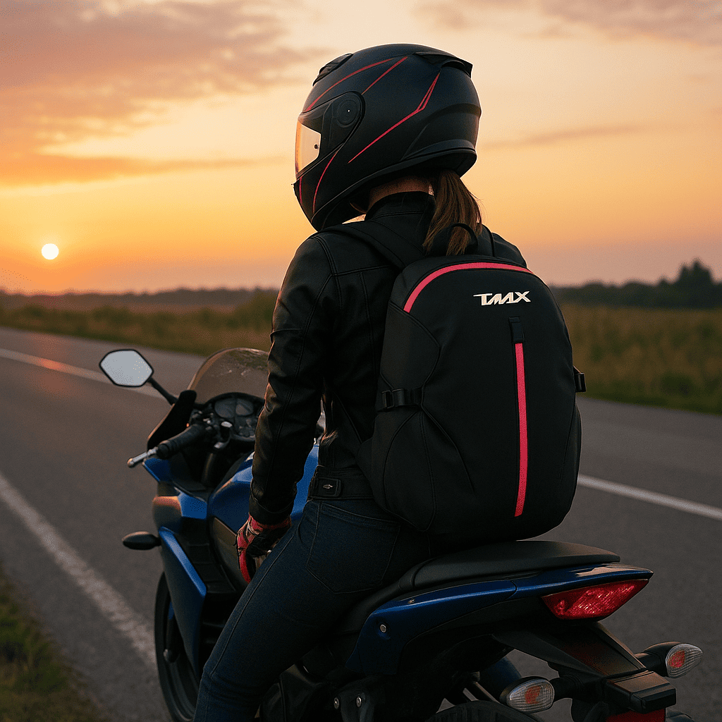 motorcycle backpack for women 48L| TheRiderBag™