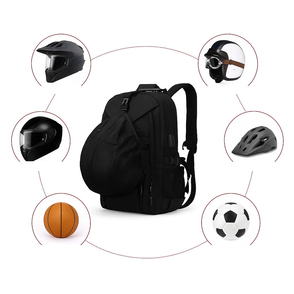 Expandable Waterproof Motorcycle Backpack with Helmet Holder| TheRiderBag™