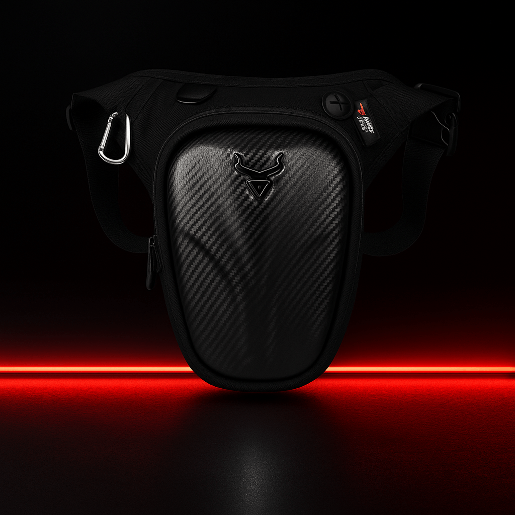 Waterproof Hard Shell Motorcycle Leg Bag – High-Capacity EVA | TheRiderBag™