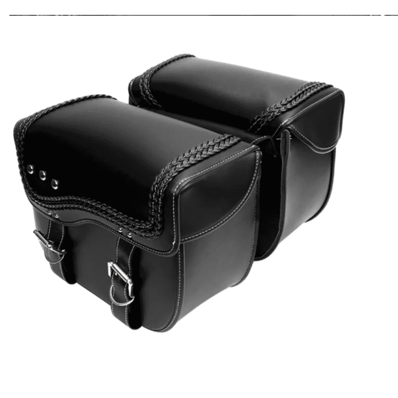 saddle bag leather motorcycle- universal pair – TheRiderBag™