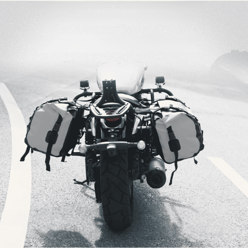 50 L Waterproof motorcycle Saddlebags | TheRiderBag™