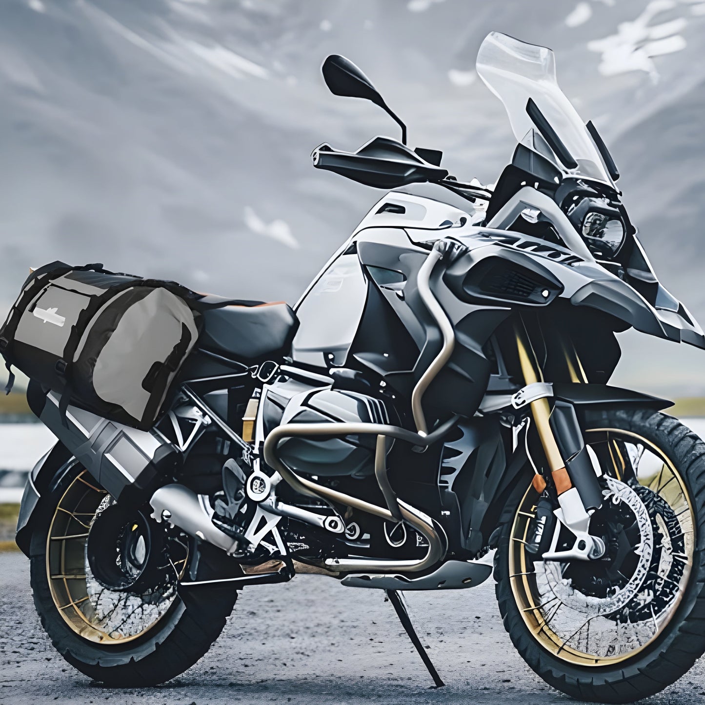 50 L Waterproof motorcycle Saddlebags | TheRiderBag™