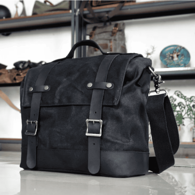 Vintage Motorcycle leather soft panniers | TheRiderBag™