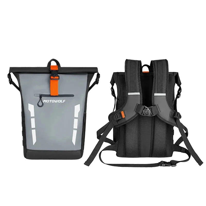 Waterproof Motorcycle Backpack with Reflective Strip | TheRiderBag™