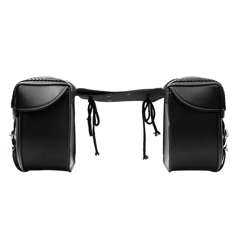 saddle bag leather motorcycle- universal pair – TheRiderBag™