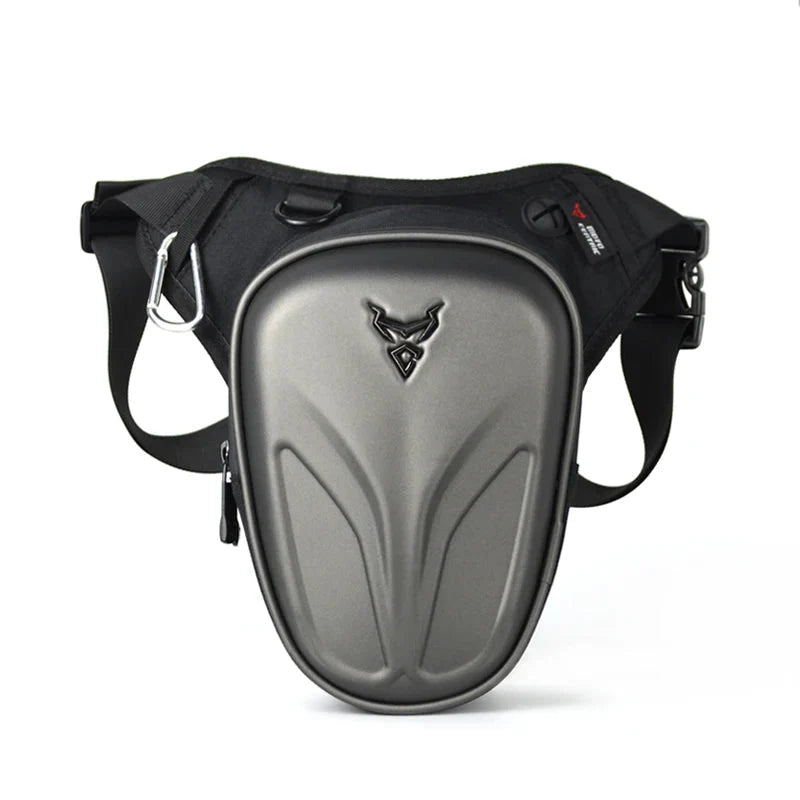 Waterproof Hard Shell Motorcycle Leg Bag – High-Capacity EVA | TheRiderBag™
