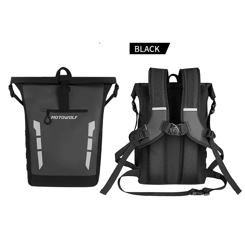 Waterproof Motorcycle Backpack with Reflective Strip | TheRiderBag™