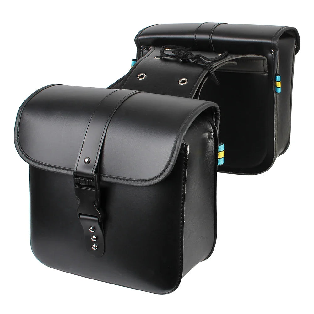 Universal Leather Motorcycle Saddle Bags | TheRiderBag™