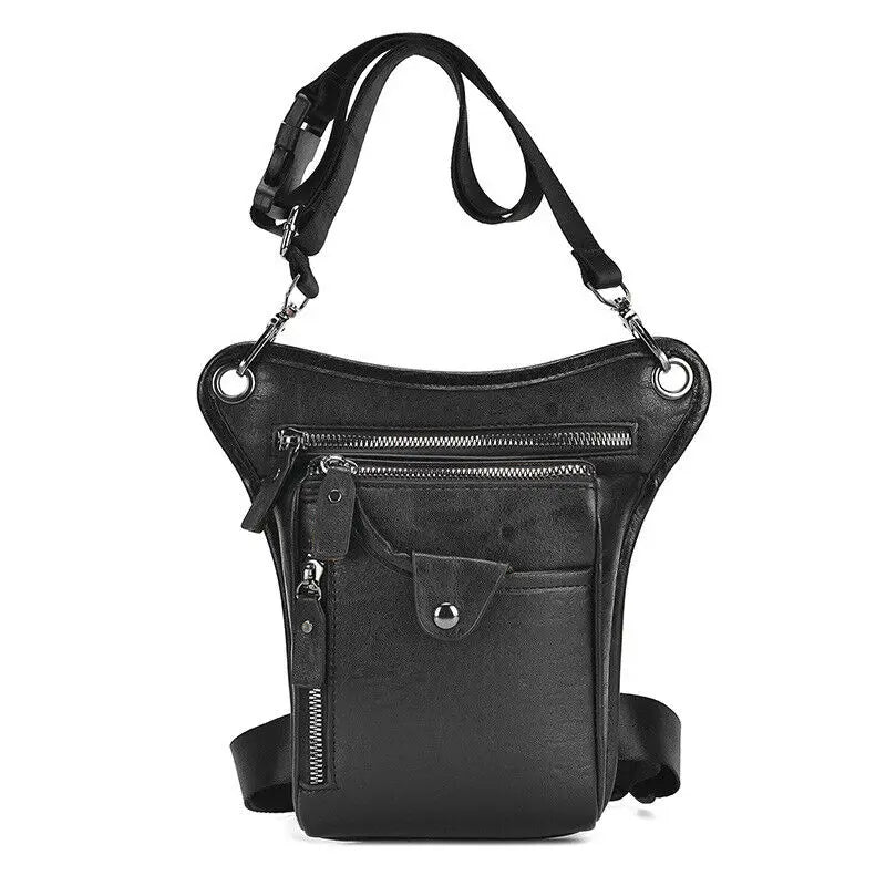 leather motorcycle leg bag | TheRiderBag™