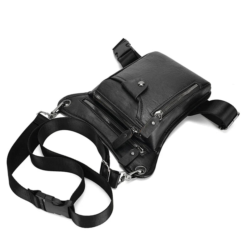 leather motorcycle leg bag | TheRiderBag™