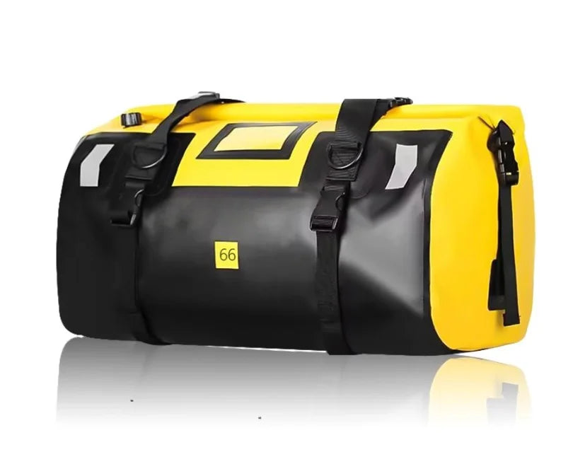 Waterproof Motorcycle Tail Bag – 66L Roll-Top – TheRiderBag™