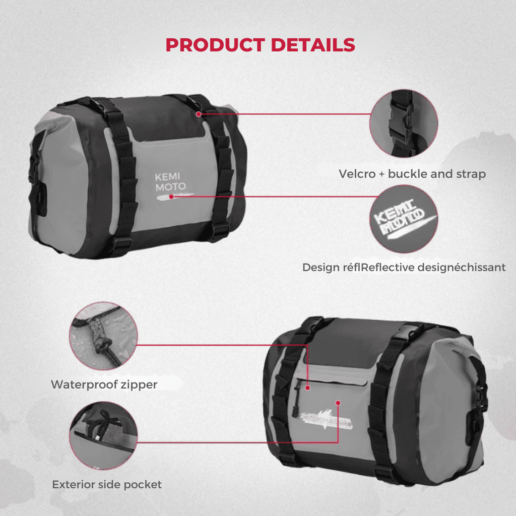 50 L Waterproof motorcycle Saddlebags | TheRiderBag™