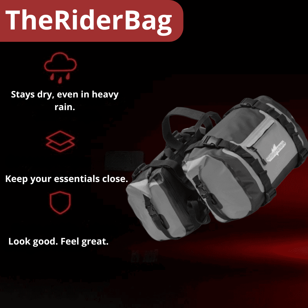 50 L Waterproof motorcycle Saddlebags | TheRiderBag™