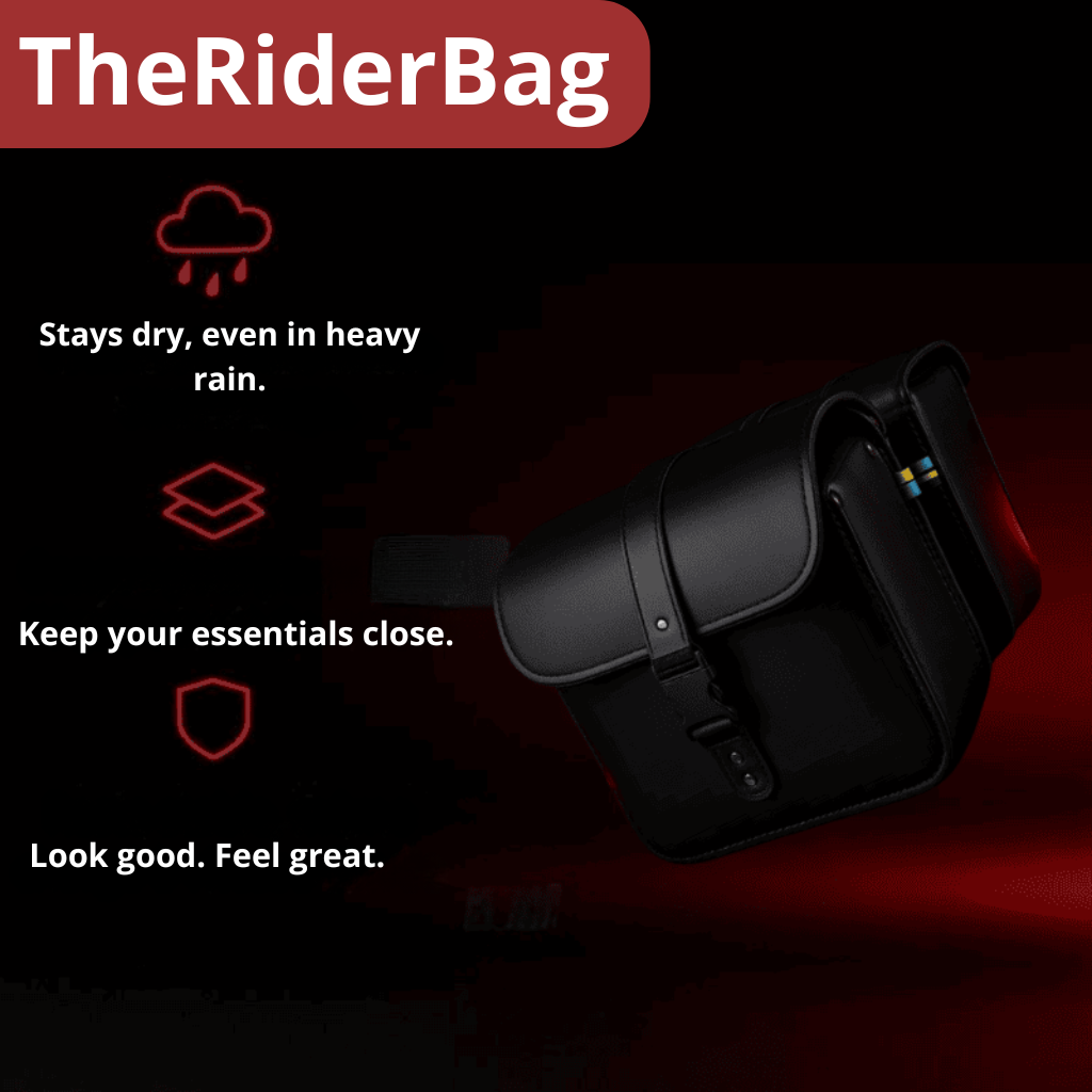 Universal Leather Motorcycle Saddle Bags | TheRiderBag™