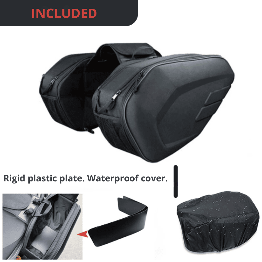 Motorcycle Saddlebag Pair 58 L Waterproof | TheRiderBag™