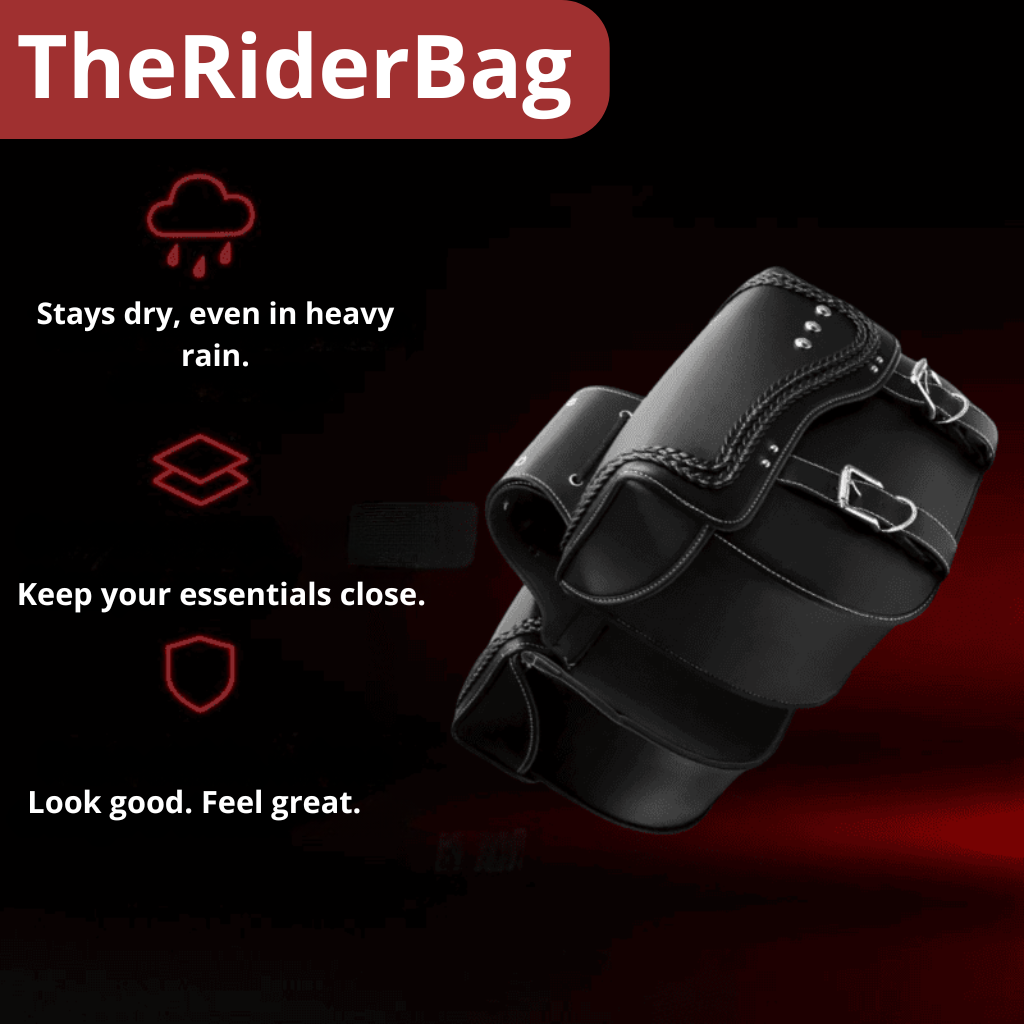 saddle bag leather motorcycle- universal pair – TheRiderBag™