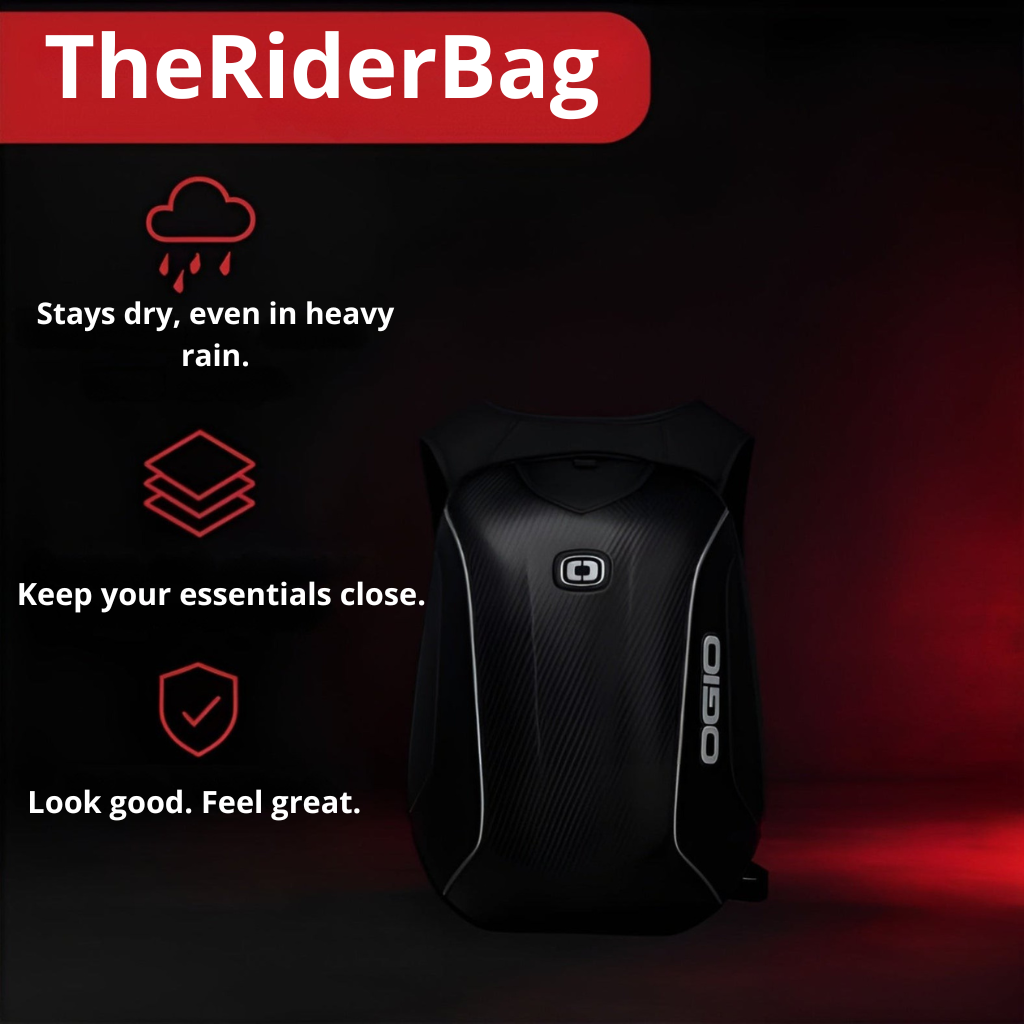 Hard shell motorcycle backpack - 48L | TheRiderBag™