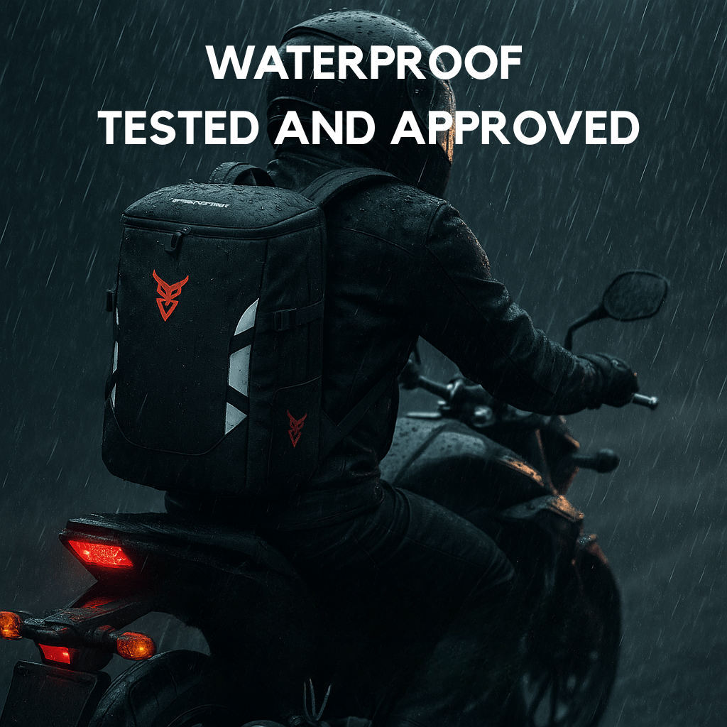 Waterproof Backpack for Motorbike 28L Expandable | TheRiderBag™