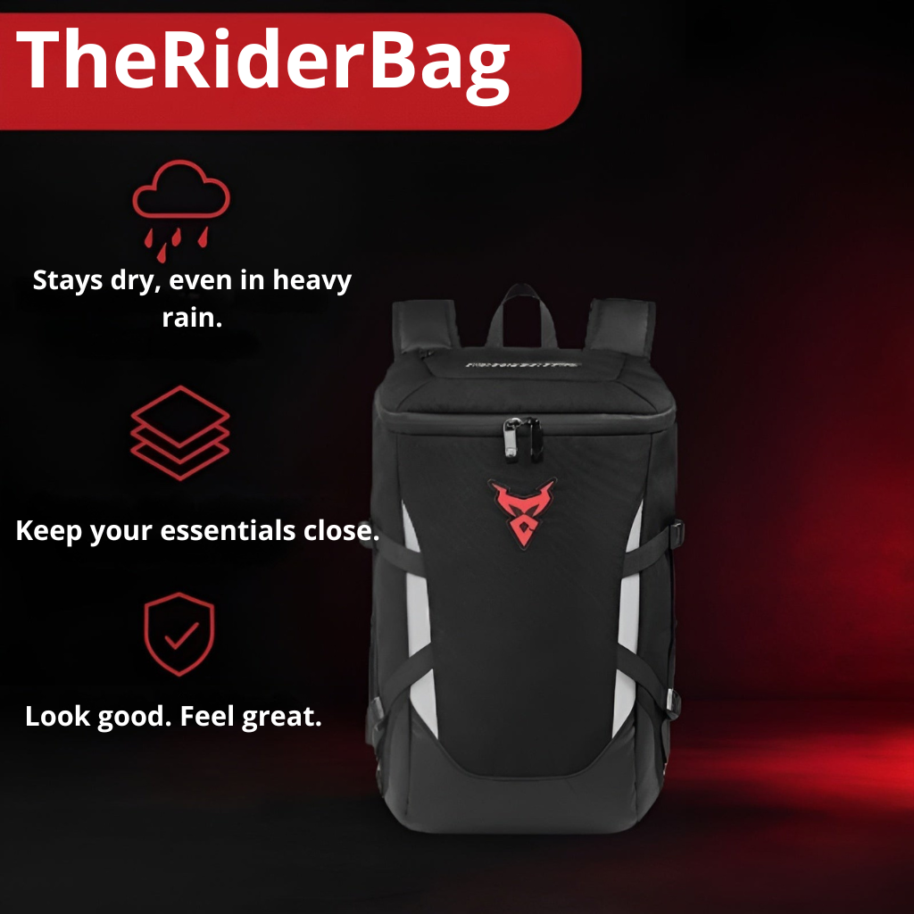 Waterproof Backpack for Motorbike 28L Expandable | TheRiderBag™