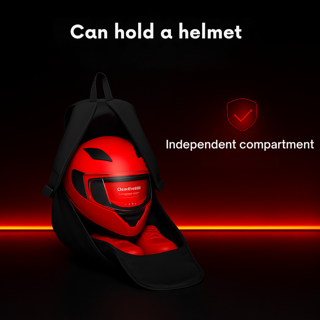motorcycle backpack for helmet | TheRiderBag™