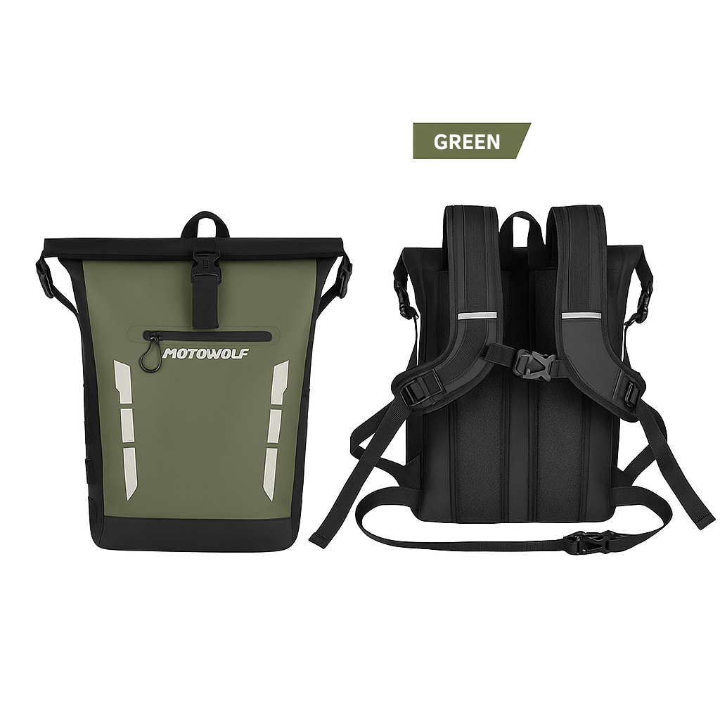 Waterproof Motorcycle Backpack with Reflective Strip | TheRiderBag™