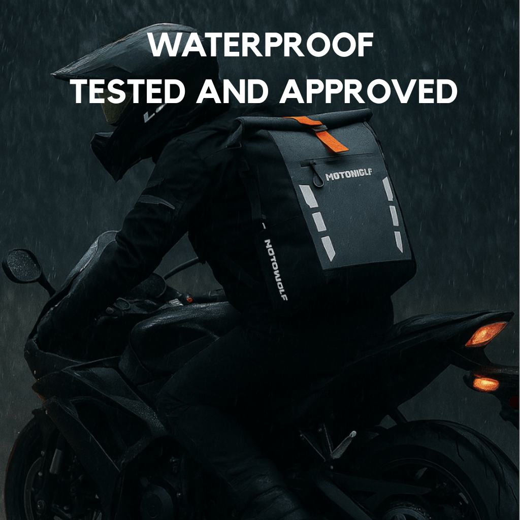 Waterproof Motorcycle Backpack with Reflective Strip | TheRiderBag™