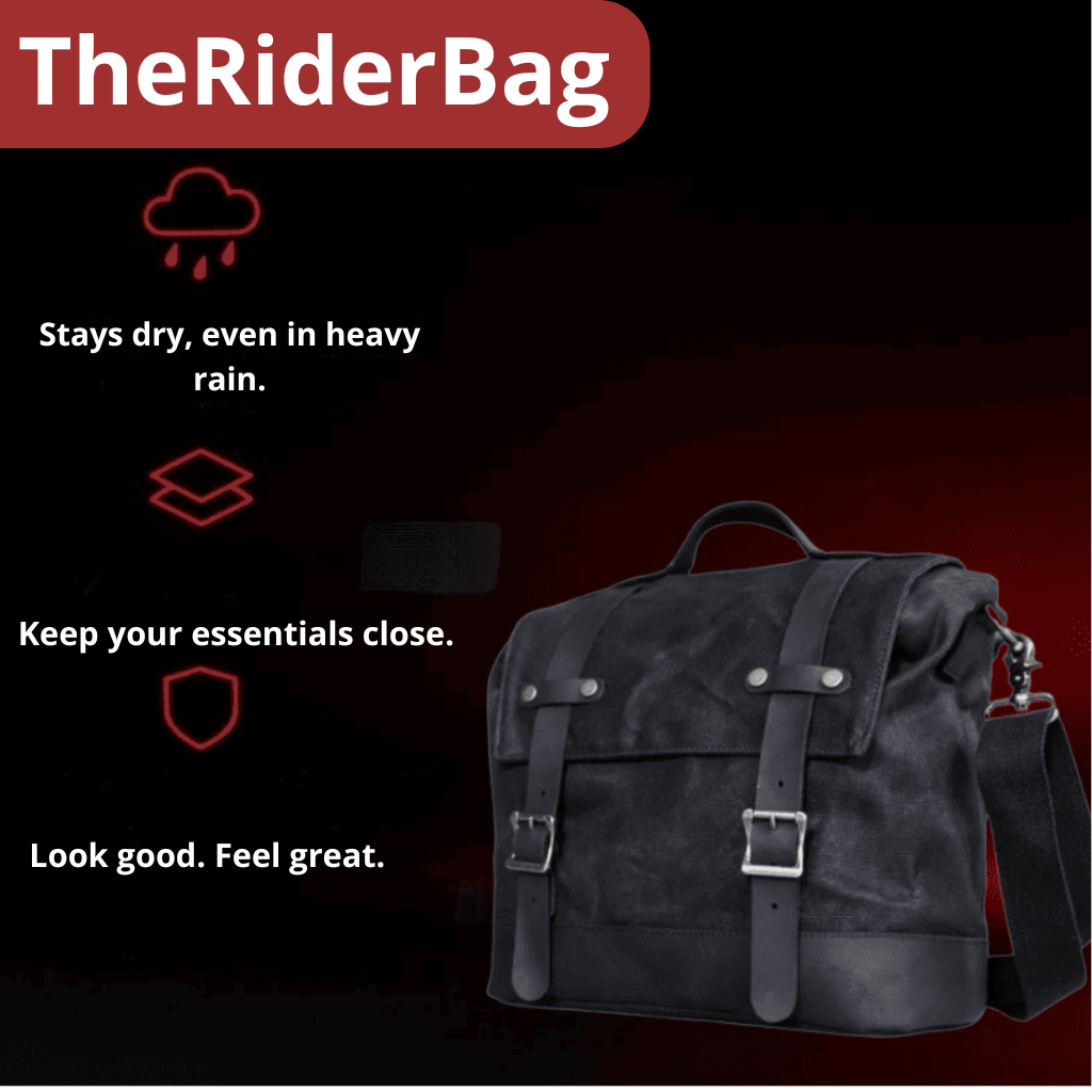 Vintage Motorcycle leather soft panniers | TheRiderBag™