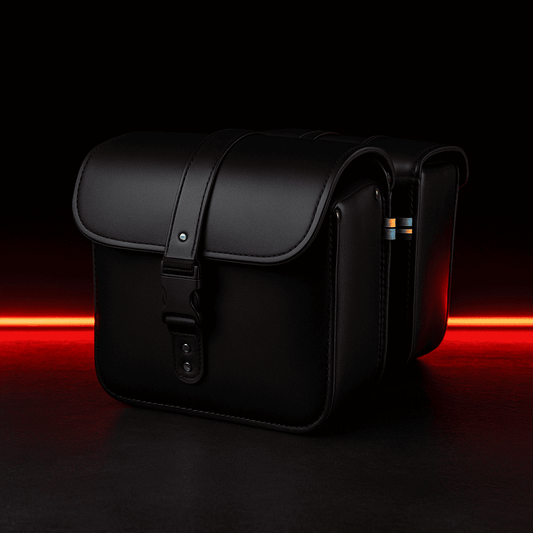 Universal Leather Motorcycle Saddle Bags | TheRiderBag™