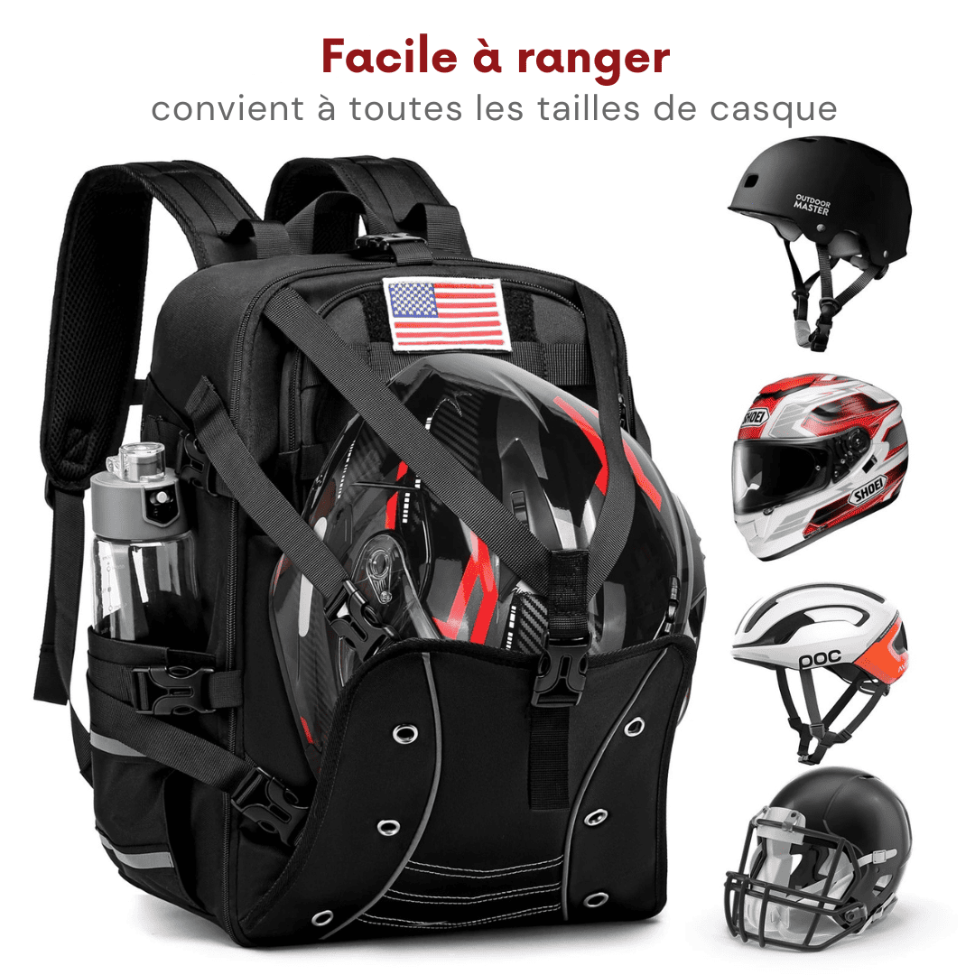 Motorcycle Backpack for Helmet – 30L | TheRiderBag™