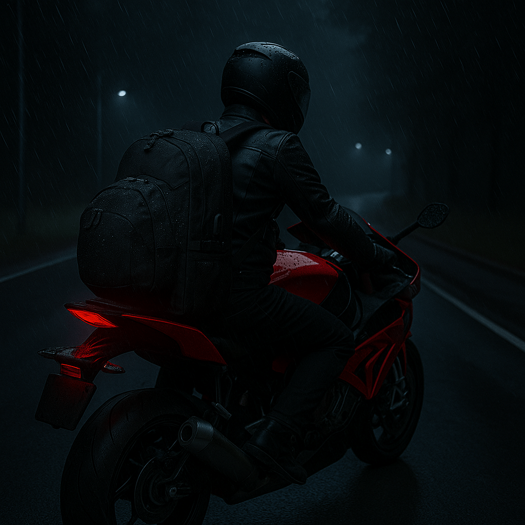 Expandable Waterproof Motorcycle Backpack with Helmet Holder| TheRiderBag™