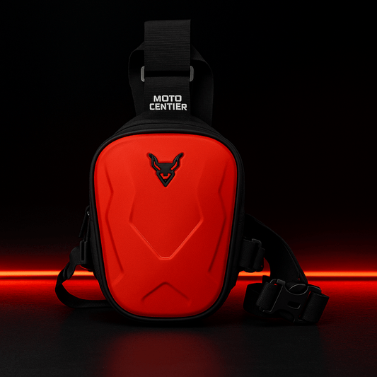Motorcycle Leg Bag Carbon Hard Shell | TheRiderBag™