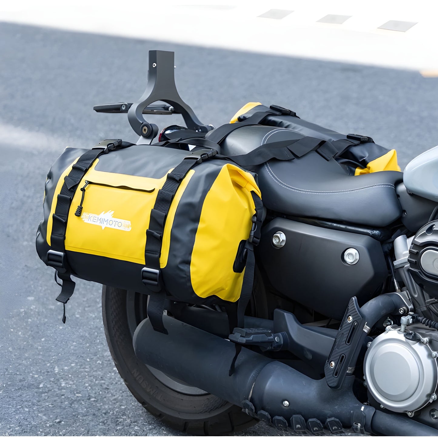 50 L Waterproof motorcycle Saddlebags | TheRiderBag™