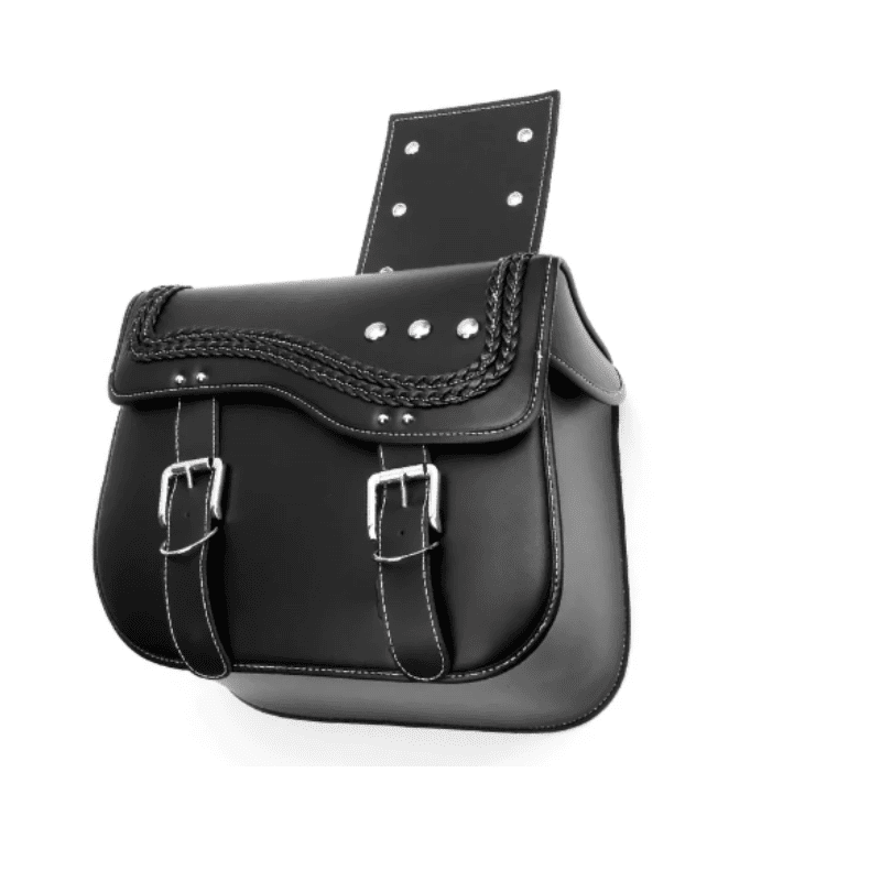 saddle bag leather motorcycle- universal pair  – TheRiderBag™