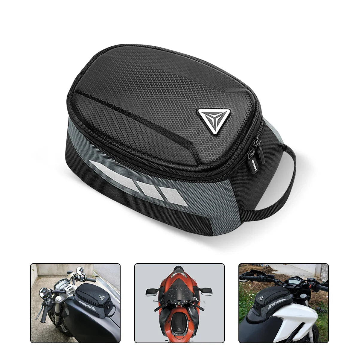 Magnetic Motorcycle Tank Bag – Waterproof with Reflective Strips | TheRiderBag