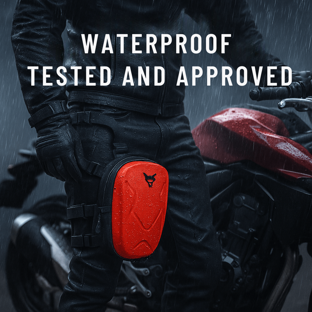 Motorcycle Leg Bag Carbon Hard Shell | TheRiderBag™