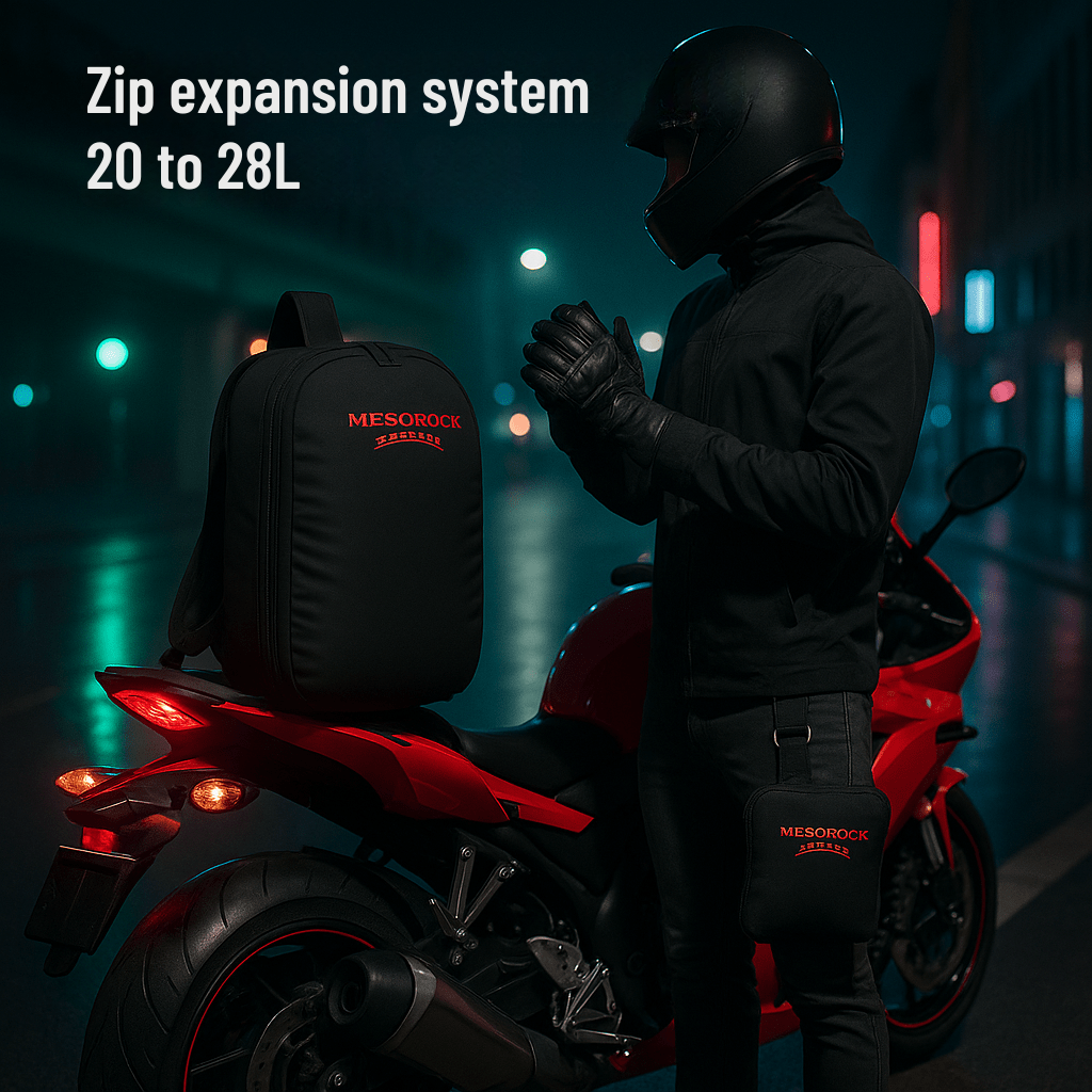 Expandable Motorcycle Backpack 28L  | TheRiderBag™
